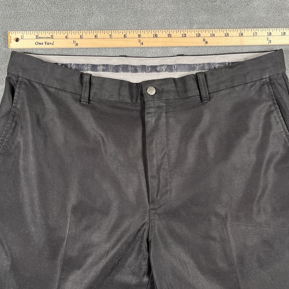 Callaway Golf Pants Men's 38x30 Black Stretch Waistband Performance Flat Front - Picture 6 of 9